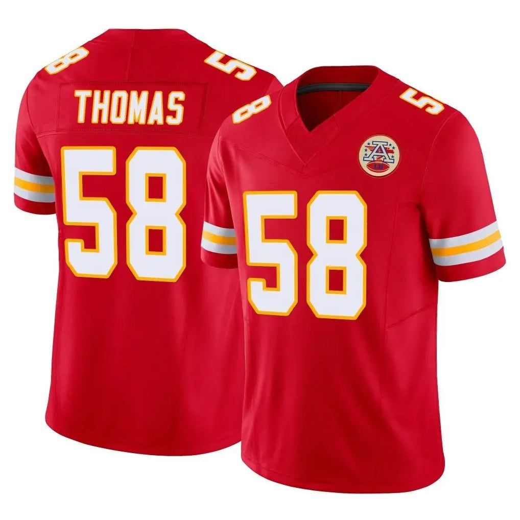 Kdoa KC.Chiefs #58 Derrick Thomas Player Red Limited Vapor F.U.S.E. Home Game Stitched Jerseys