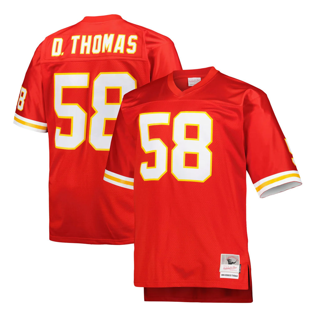 Kdoa KC.Chiefs #58 Derrick Thomas Player Red Mitchell & Ness 1994 Throwback Retired Stitched Jerseys