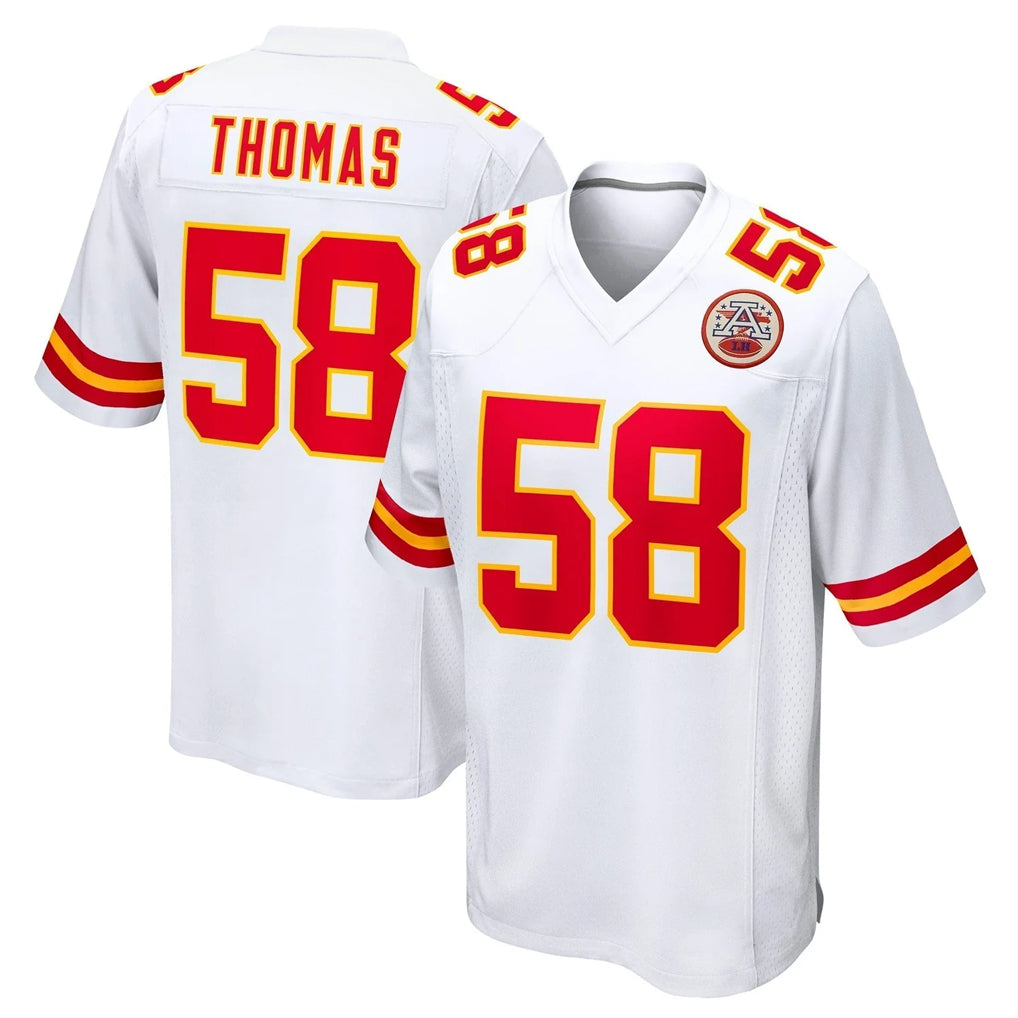 Kdoa KC.Chiefs #58 Derrick Thomas Player White Home Game Stitched Jerseys