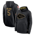 Kdoa KC.Chiefs #5 Mansoor Delane Player Black Salute to Service Hoodies Limited Game Stitched Jerseys