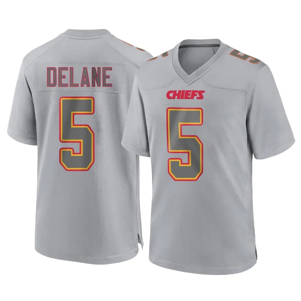 Kdoa KC.Chiefs #5 Mansoor Delane Player Gray Atmosphere Fashion Game Stitched Jerseys
