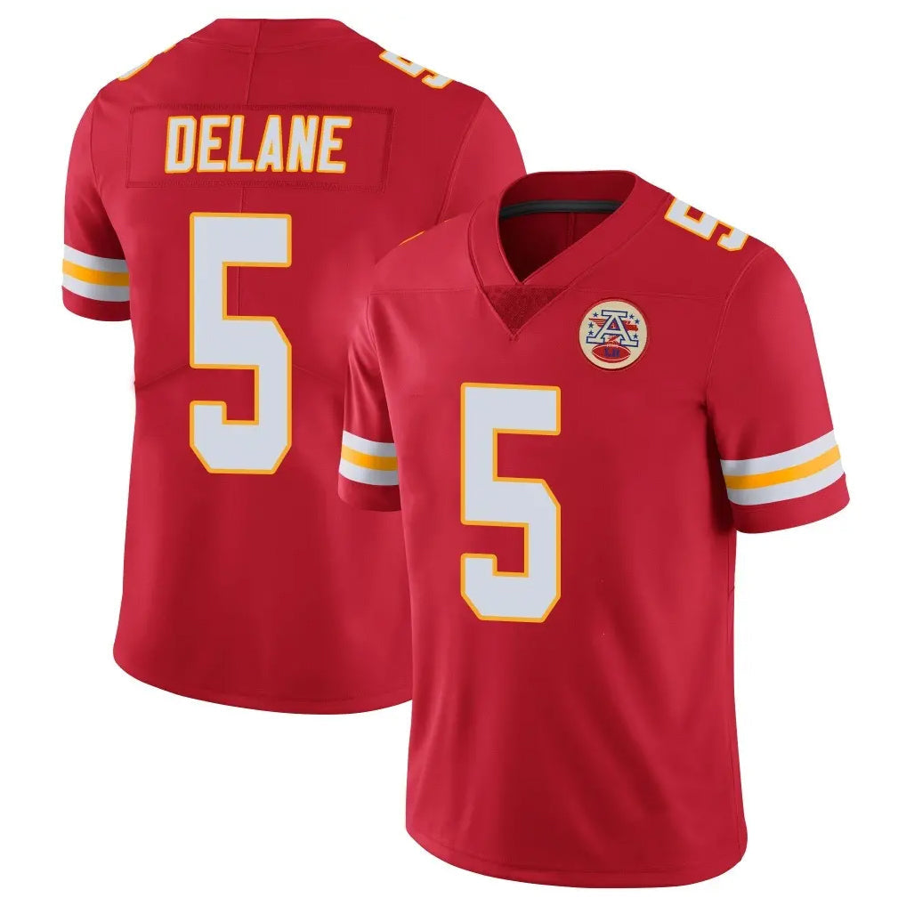 Kdoa KC.Chiefs #5 Mansoor Delane Player Red Limited Vapor Untouchable Home Game Stitched Jerseys