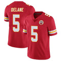 Kdoa KC.Chiefs #5 Mansoor Delane Player Red Limited Vapor Untouchable Home Game Stitched Jerseys