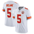 Kdoa KC.Chiefs #5 Mansoor Delane Player White Limited Vapor Untouchable Home Game Stitched Jerseys