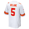 Kdoa KC.Chiefs #5 Mansoor Delane White Game Stitched Jerseys