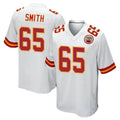 Kdoa KC.Chiefs #65 Trey Smith Player White Home Game Stitched Jerseys
