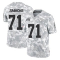 Kdoa KC.Chiefs #71 Josh Simmons Player Arctic Camo Salute To Service Limited Game Stitched Jerseys