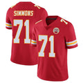 Kdoa KC.Chiefs #71 Josh Simmons Player Red Limited Vapor Untouchable Home Game Stitched Jerseys