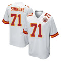 Kdoa KC.Chiefs #71 Josh Simmons Player White Home Game Stitched Jerseys