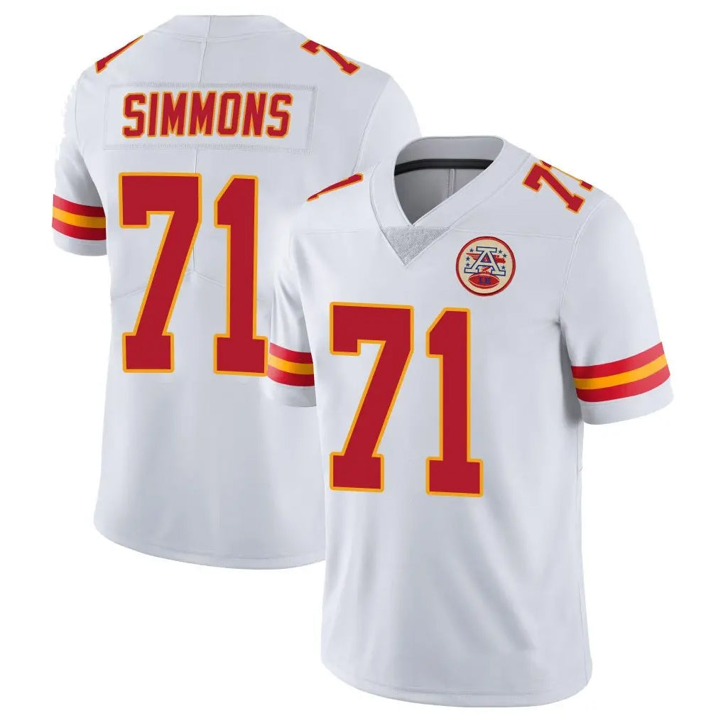 Kdoa KC.Chiefs #71 Josh Simmons Player White Limited Vapor Untouchable Home Game Stitched Jerseys