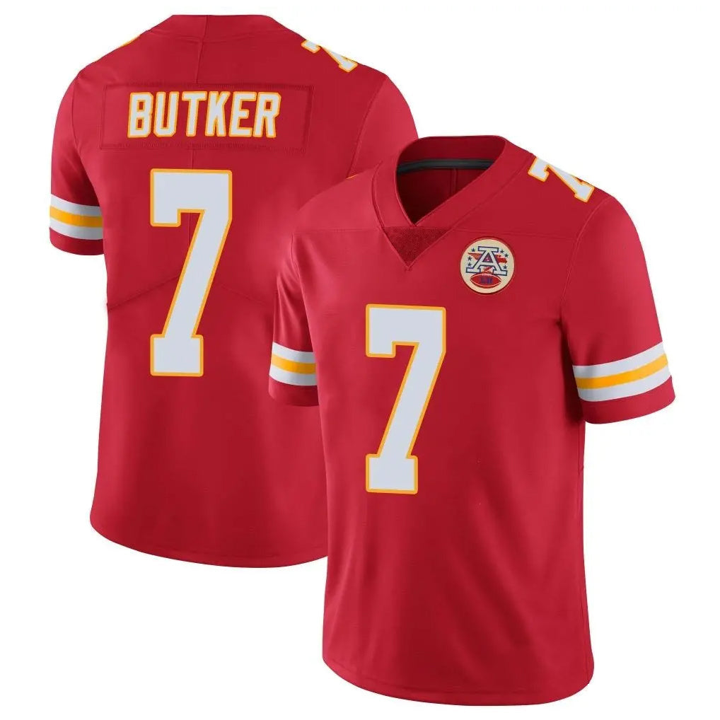 Kdoa KC.Chiefs #7 Harrison Butker Player Red Limited Vapor Untouchable Home Game Stitched Jerseys