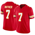 Kdoa KC.Chiefs #7 Harrison Butker Player Red Vapor F.U.S.E. Limited Stitched Jerseys