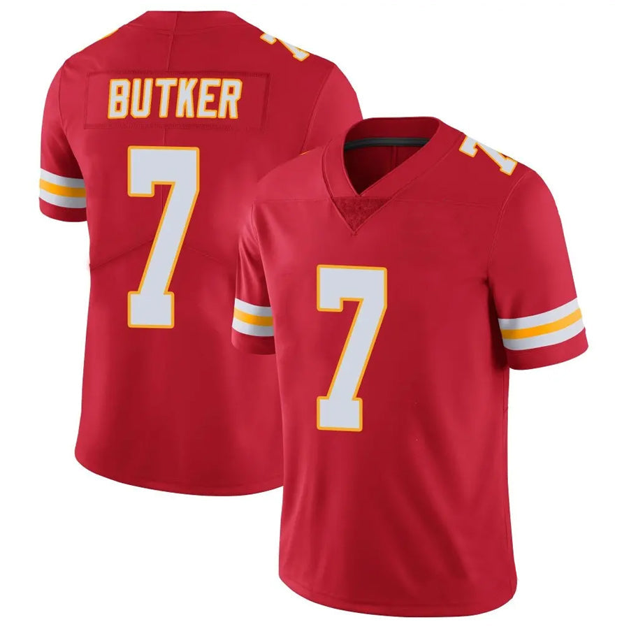 Kdoa KC.Chiefs #7 Harrison Butker Player Red Vapor Limited Stitched Jerseys