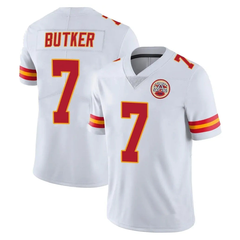 Kdoa KC.Chiefs #7 Harrison Butker Player White Limited Vapor Untouchable Home Game Stitched Jerseys