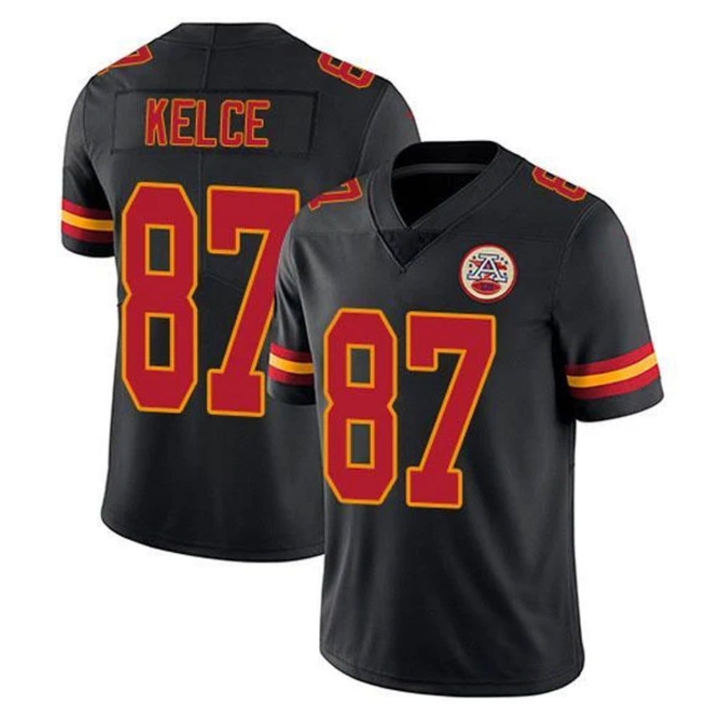 Kdoa KC.Chiefs #87 Travis Kelce Player Black Limited Vapor Untouchable Home Game Stitched Jerseys