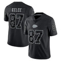 Kdoa KC.Chiefs #87 Travis Kelce Player Black RFLCTV Limited Stitched Jerseys