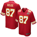 Kdoa KC.Chiefs #87 Travis Kelce Player Red Team Color Game Stitched Jerseys