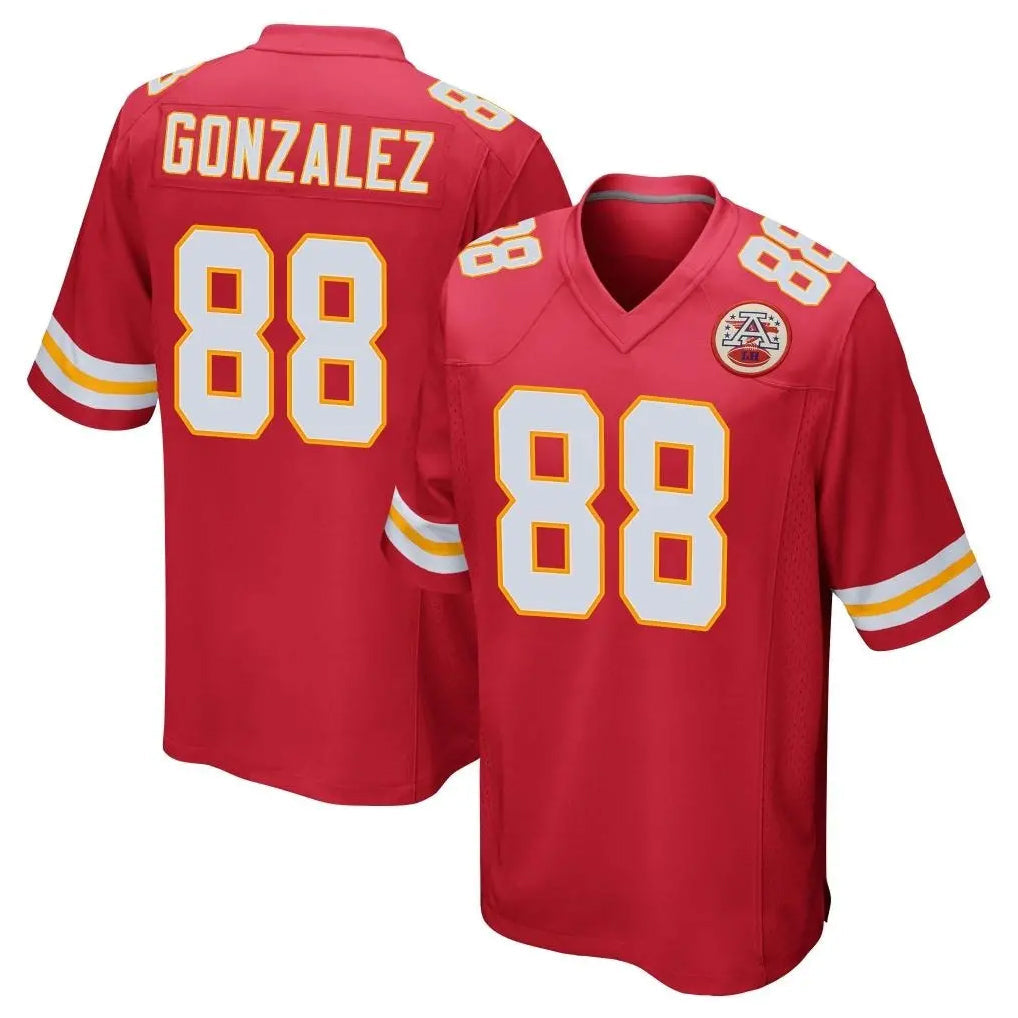 Kdoa KC.Chiefs #88 Tony Gonzalez Player Red Home Game Stitched Jerseys