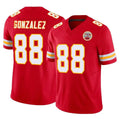 Kdoa KC.Chiefs #88 Tony Gonzalez Player Red Limited Vapor F.U.S.E. Home Game Stitched Jerseys