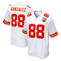 Kdoa KC.Chiefs #88 Tony Gonzalez Player White Home Game Stitched Jerseys