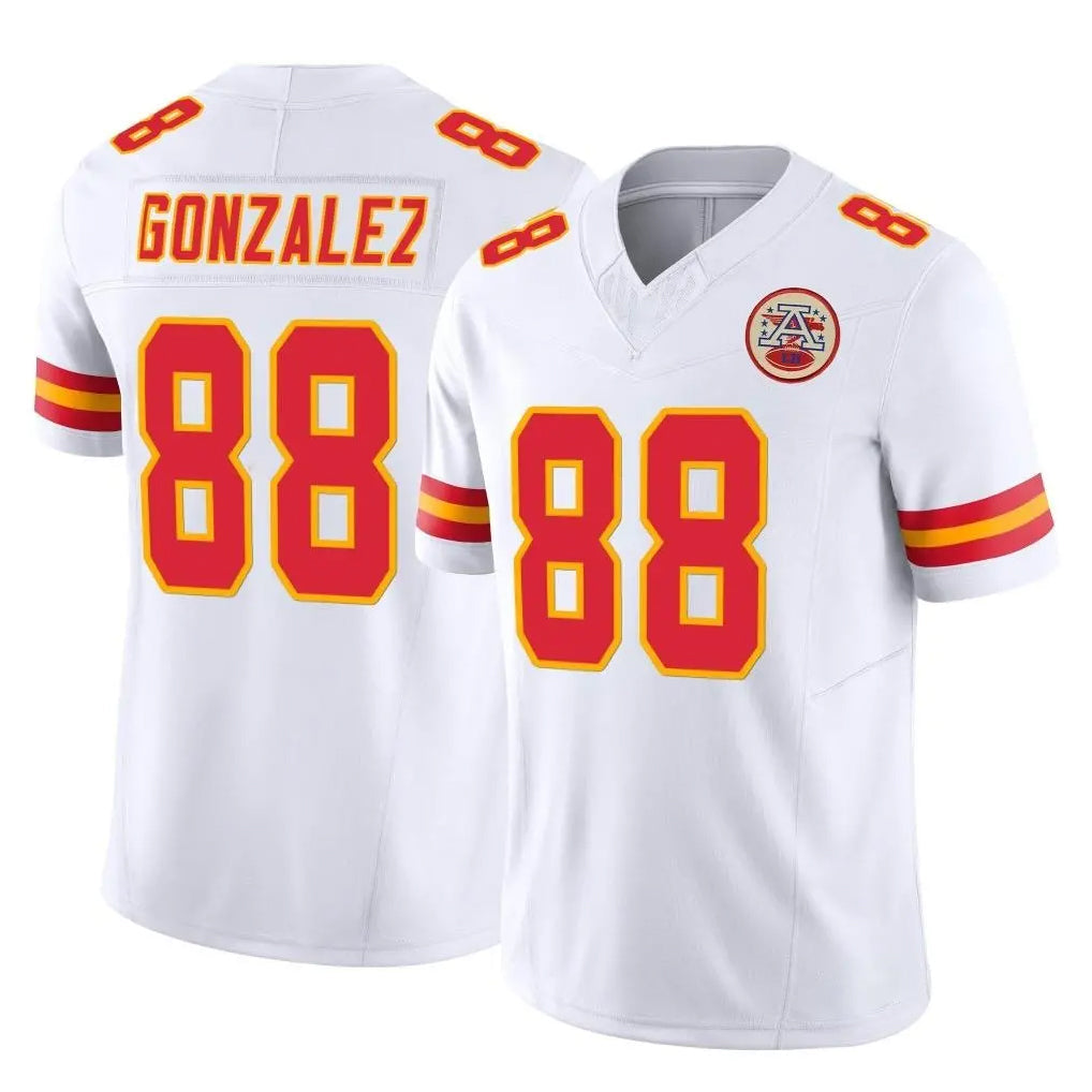 Kdoa KC.Chiefs #88 Tony Gonzalez Player White Limited Vapor F.U.S.E. Home Game Stitched Jerseys