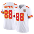 Kdoa KC.Chiefs #88 Tony Gonzalez Player White Limited Vapor F.U.S.E. Home Game Stitched Jerseys