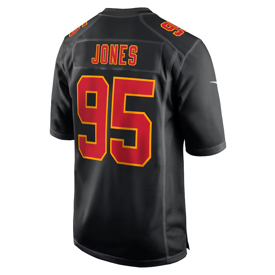 Kdoa KC.Chiefs #95 Chris Jones Player Black Fashion Game Stitched Jerseys