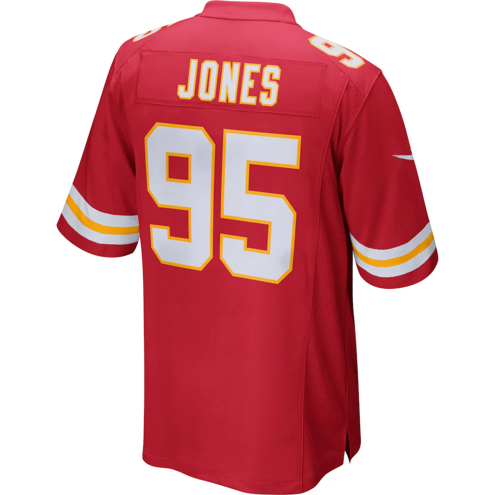 Kdoa KC.Chiefs #95 Chris Jones Red Game Stitched Jerseys