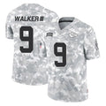 Kdoa KC.Chiefs #9 Kenneth Walker III Player Arctic Camo Salute To Service Limited Game Stitched Jerseys