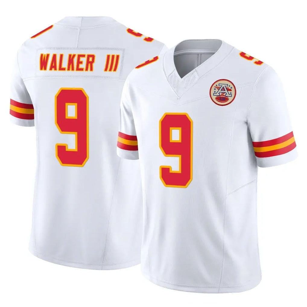Kdoa KC.Chiefs #9 Kenneth Walker III Player White Limited Vapor F.U.S.E. Home Game Stitched Jerseys