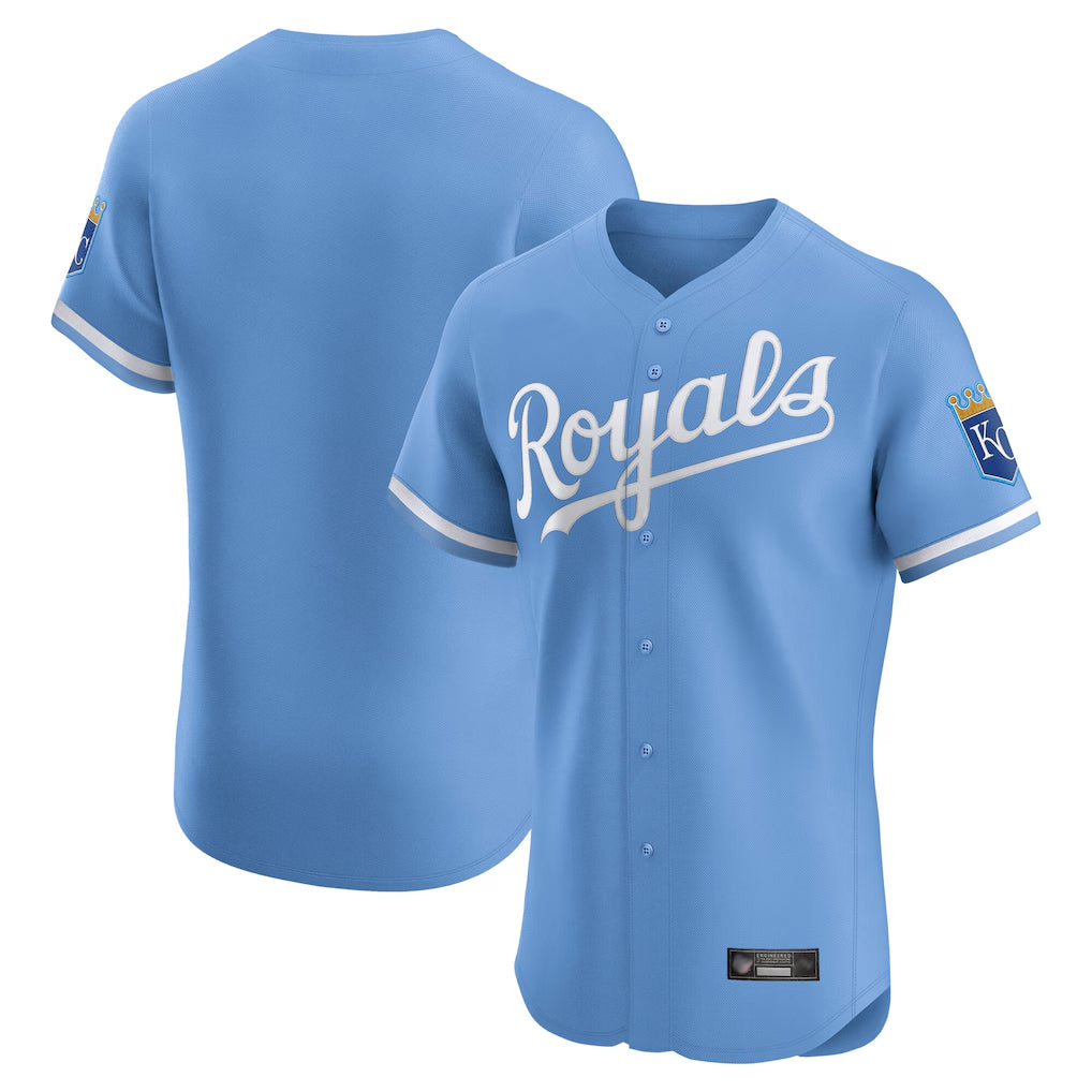Kdoa KC.Royals Light Blue Alt Limited Elite Blank Player Stitched Jerseys