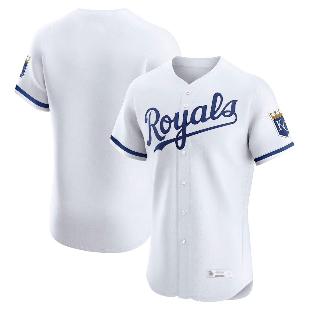 Kdoa KC.Royals White Alt Limited Elite Home Blank Player Stitched Jerseys