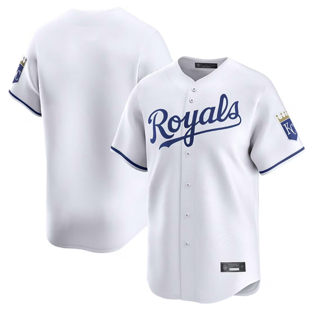 Kdoa KC.Royals White Alt Limited Home Blank Player Stitched Jerseys