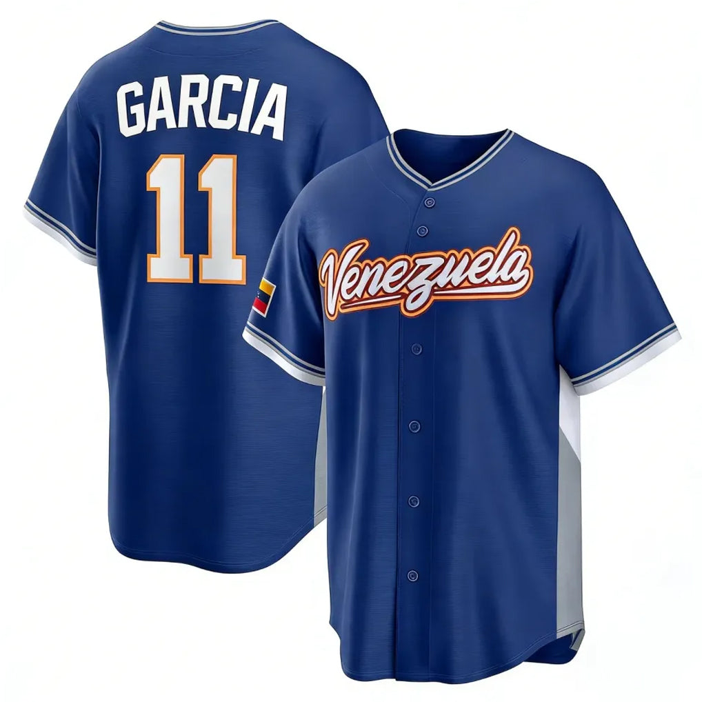 Kdoa KC.Royals #11 Maikel Garcia Player Navy 2026 World Classic Home Stitched Jerseys