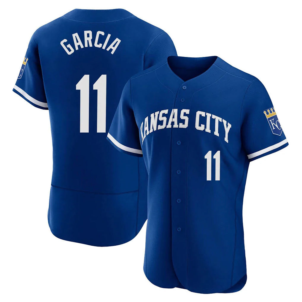 Kdoa KC.Royals #11 Maikel Garcia Player Royal City Connect Limited Elite Home Game Stitched Jerseys