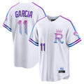 Kdoa KC.Royals #11 Maikel Garcia Player White 2026 City Connect Limited Home Stitched Jerseys