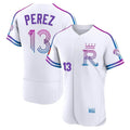 Kdoa KC.Royals #13 Salvador Perez Player White 2026 City Connect Limited Elite Home Stitched Jerseys