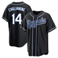 Kdoa KC.Royals #14 Jac Caglianone Player Black Carbon Fashion Home Game Stitched Jerseys