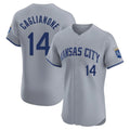 Kdoa KC.Royals #14 Jac Caglianone Player Gray Limited Elite Home Stitched Jerseys