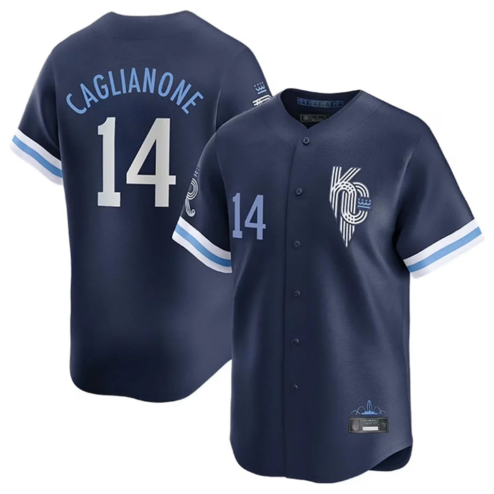Kdoa KC.Royals #14 Jac Caglianone Player Navy City Connect Limited Home Stitched Jerseys