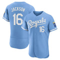 Kdoa KC.Royals #16 Bo Jackson Player Light Blue Alt Limited Elite Home Stitched Jerseys