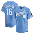 Kdoa KC.Royals #16 Bo Jackson Player Light Blue Alt Limited Home Stitched Jerseys