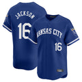 Kdoa KC.Royals #16 Bo Jackson Player Royal Limited Home Stitched Jerseys