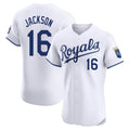 Kdoa KC.Royals #16 Bo Jackson Player White Alt Limited Elite Home Stitched Jerseys