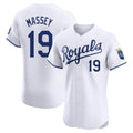 Kdoa KC.Royals #19 Michael Massey Player White Alt Limited Elite Home Stitched Jerseys