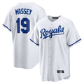 Kdoa KC.Royals #19 Michael Massey Player White Home Game Stitched Jerseys