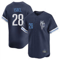 Kdoa KC.Royals #28 Kyle Isbel Player Navy City Connect Limited Home Stitched Jerseys
