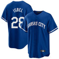 Kdoa KC.Royals #28 Kyle Isbel Player Royal Game Home Stitched Jerseys