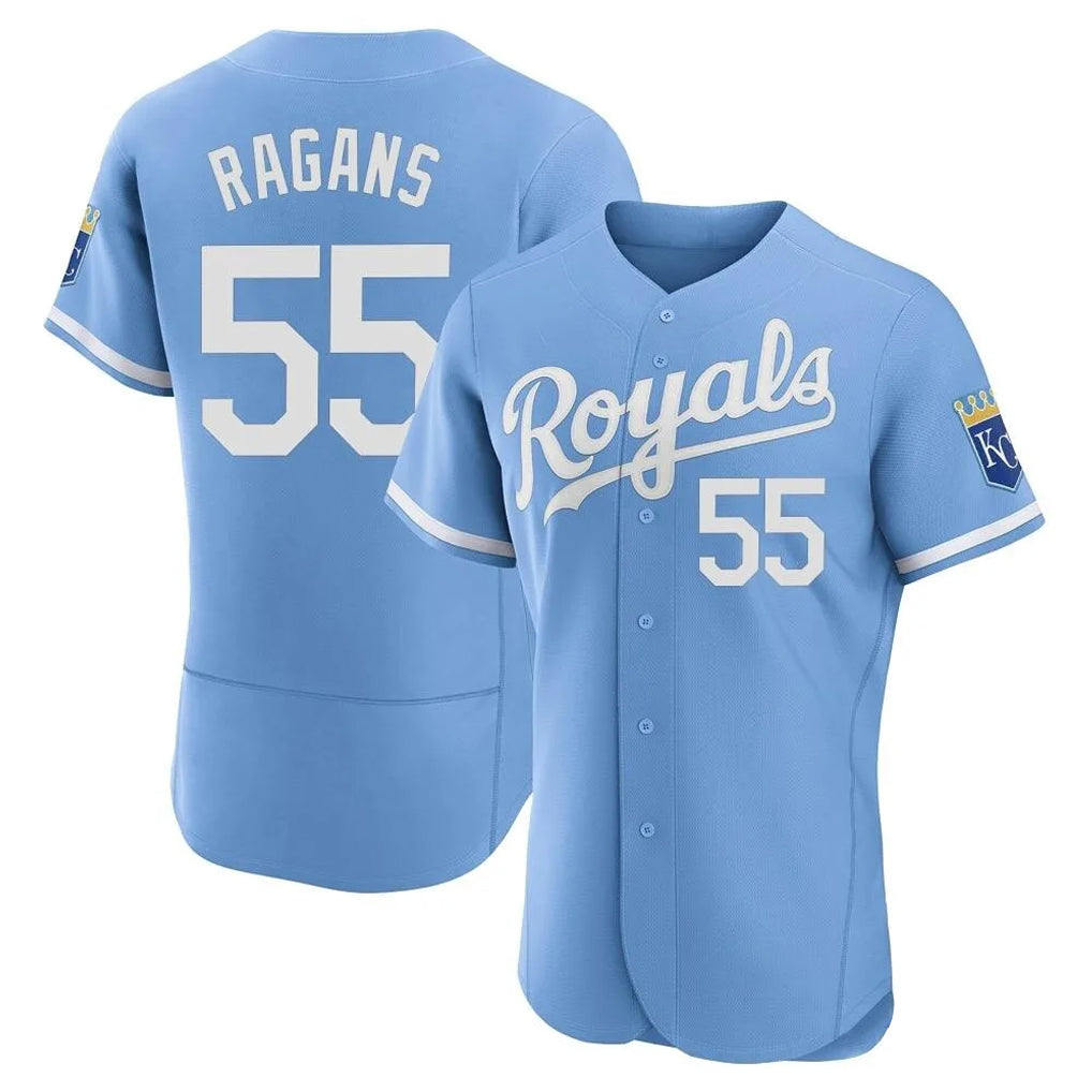 Kdoa KC.Royals #55 Cole Ragans Player Light Blue Alt Limited Elite Home Stitched Jerseys