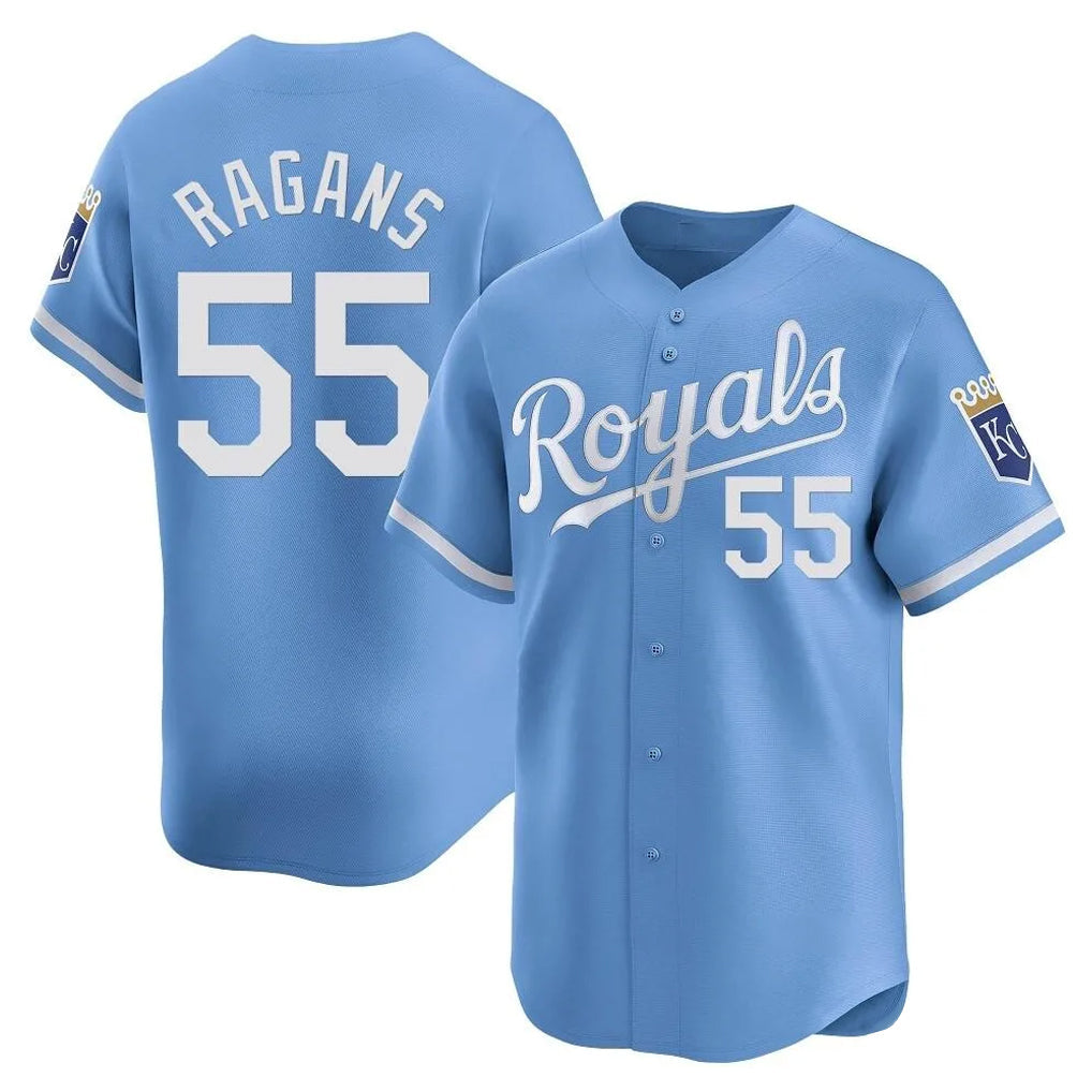Kdoa KC.Royals #55 Cole Ragans Player Light Blue Alt Limited Home Stitched Jerseys